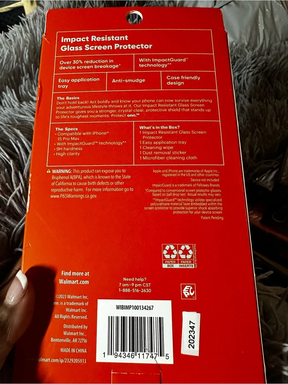 On Running tempered glass
